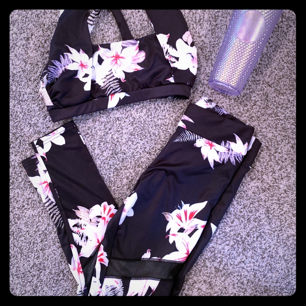 Floral workout set